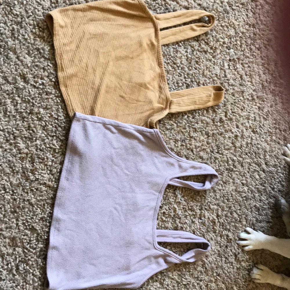 Two tank top crop tops